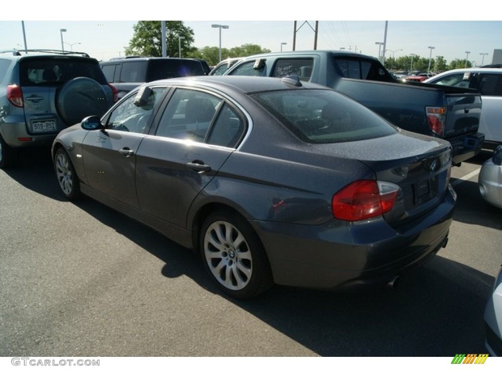 2008 3 Series 335xi Sedan - Sparkling Graphite Metallic / Black photo #3