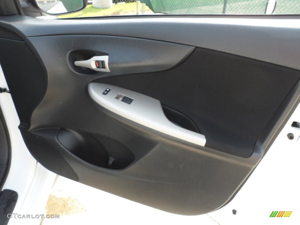 2011 Toyota Corolla S Dark Charcoal Door Panel Photo #66167054