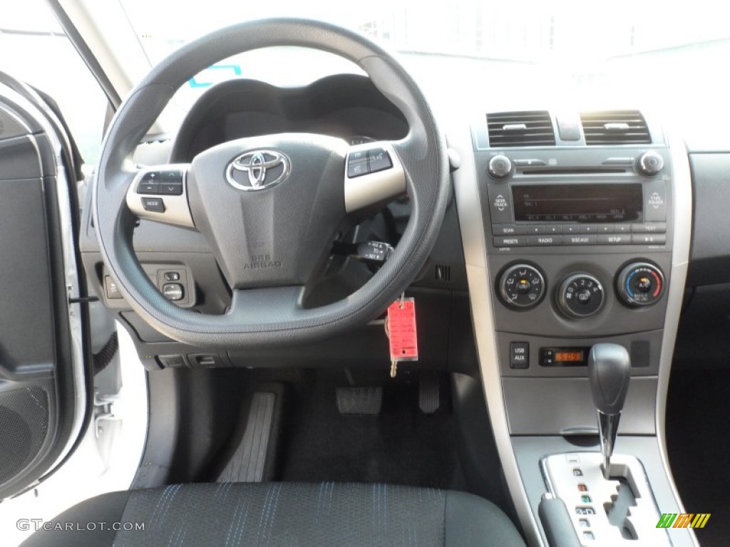 2011 Toyota Corolla S Dark Charcoal Dashboard Photo #66167126