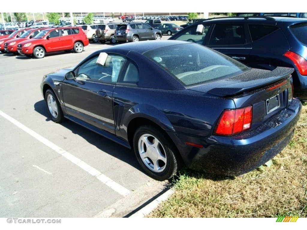 2002 Mustang V6 Coupe - True Blue Metallic / Medium Graphite photo #3