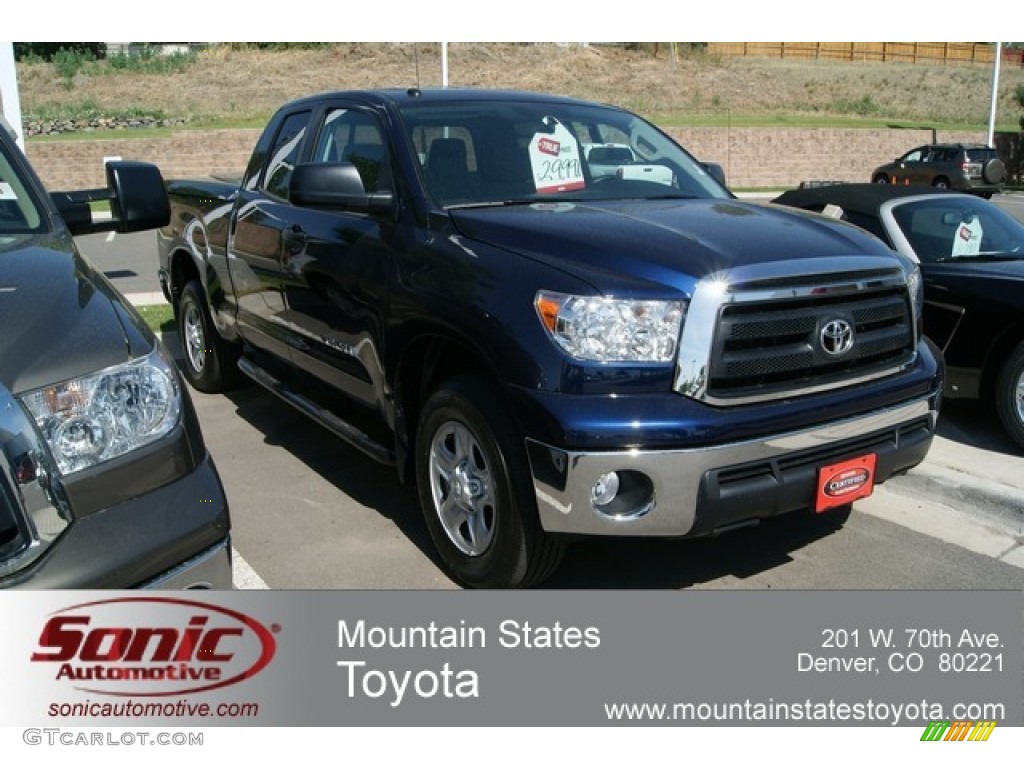 2012 Tundra Double Cab 4x4 - Nautical Blue Metallic / Graphite photo #1