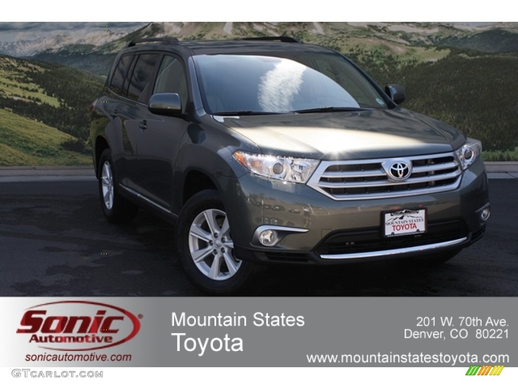 2012 Highlander SE 4WD - Cypress Green Pearl / Sand Beige photo #1