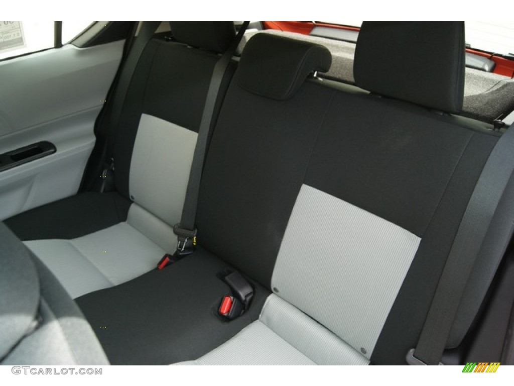 Light Blue Gray/Black Interior 2012 Toyota Prius c Hybrid Two Photo #66168344