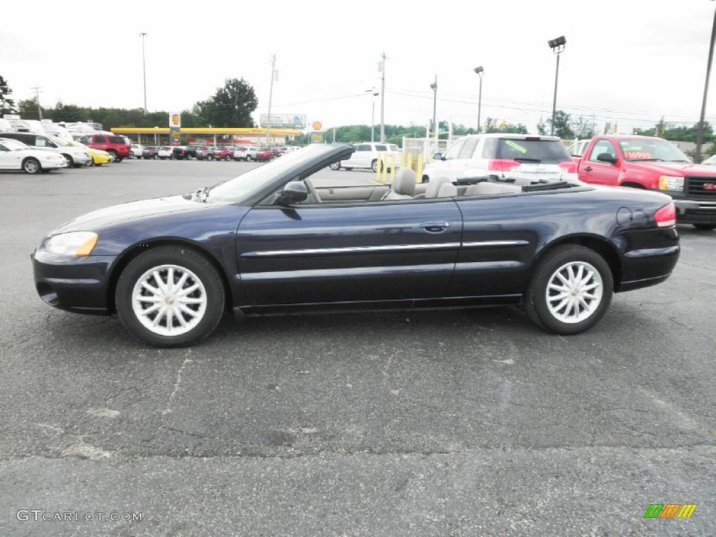 Deep Sapphire Blue Pearl 2002 Chrysler Sebring LXi Convertible Exterior Photo #66168554