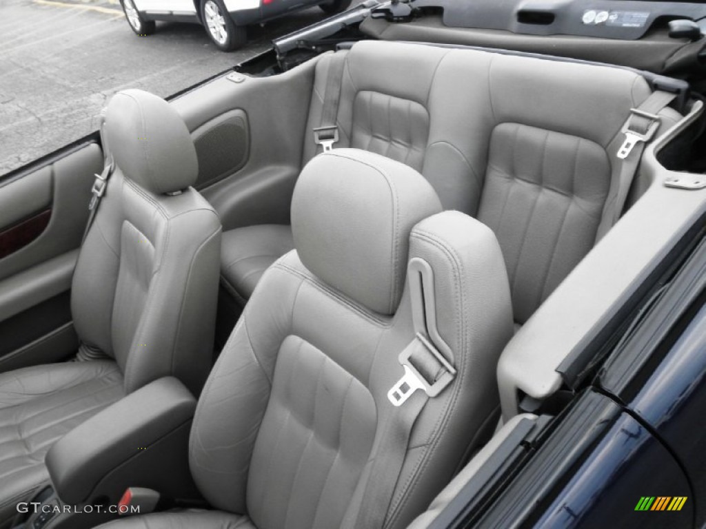 Dark Slate Gray Interior 2002 Chrysler Sebring LXi Convertible Photo #66168652