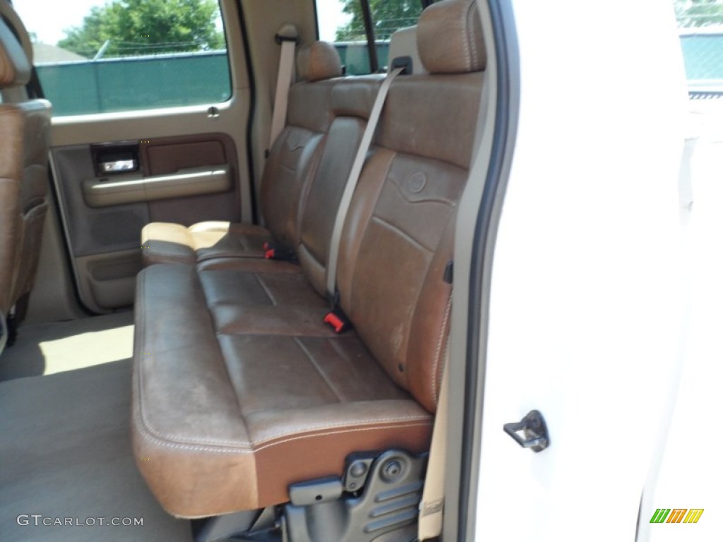 2007 F150 King Ranch SuperCrew - Oxford White / Castano Brown Leather photo #28