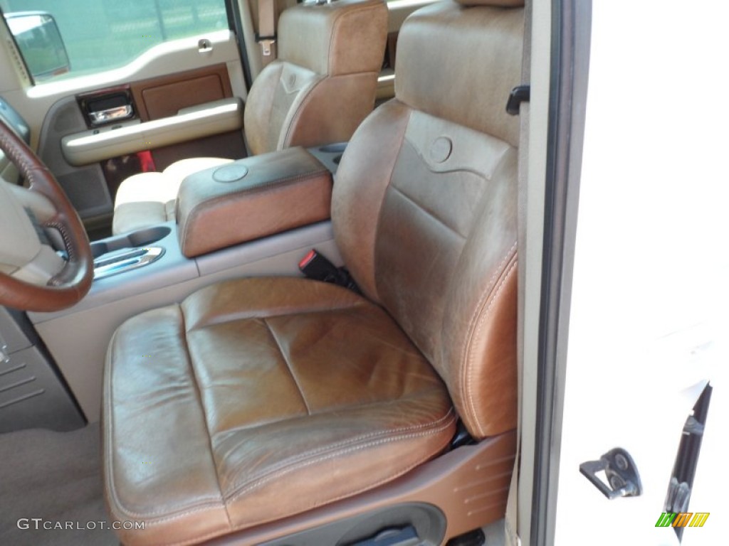 2007 F150 King Ranch SuperCrew - Oxford White / Castano Brown Leather photo #31