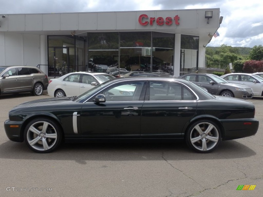 2008 XJ XJR - Botanical Green / Black photo #1