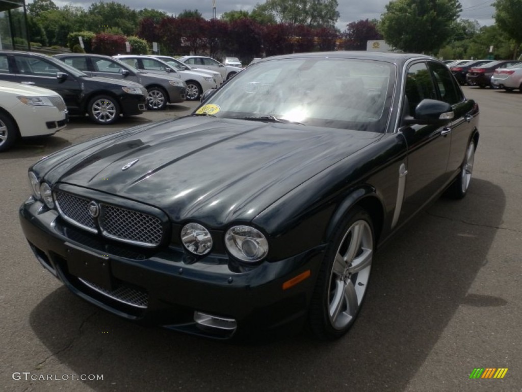 2008 XJ XJR - Botanical Green / Black photo #2