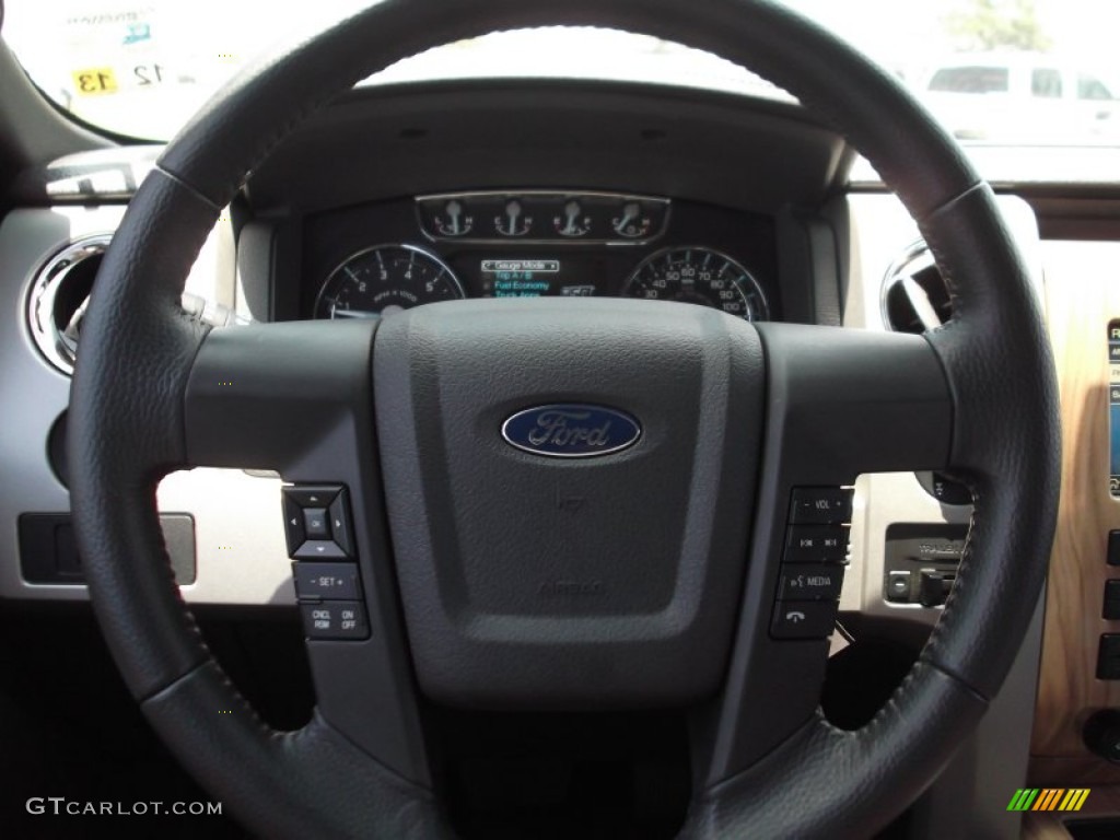 2011 F150 Lariat SuperCrew 4x4 - Dark Blue Pearl Metallic / Black photo #15