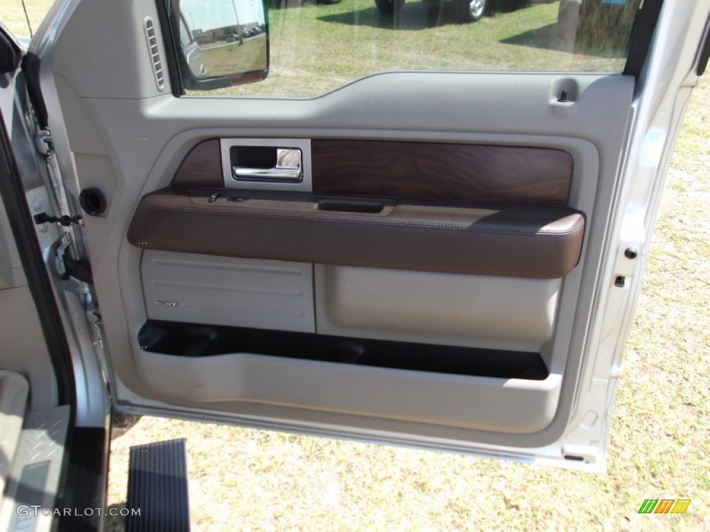 2010 F150 Platinum SuperCrew - Ingot Silver Metallic / Medium Stone Leather/Sienna Brown photo #8