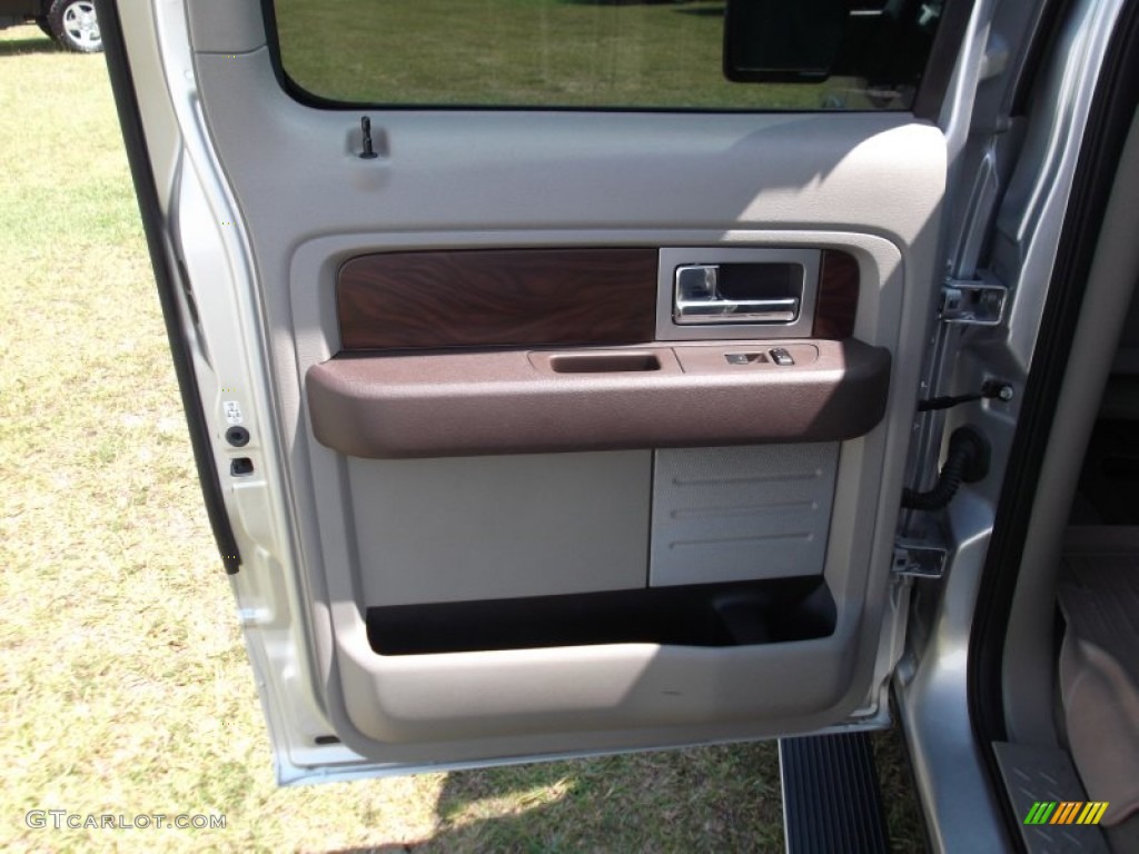 2010 F150 Platinum SuperCrew - Ingot Silver Metallic / Medium Stone Leather/Sienna Brown photo #12