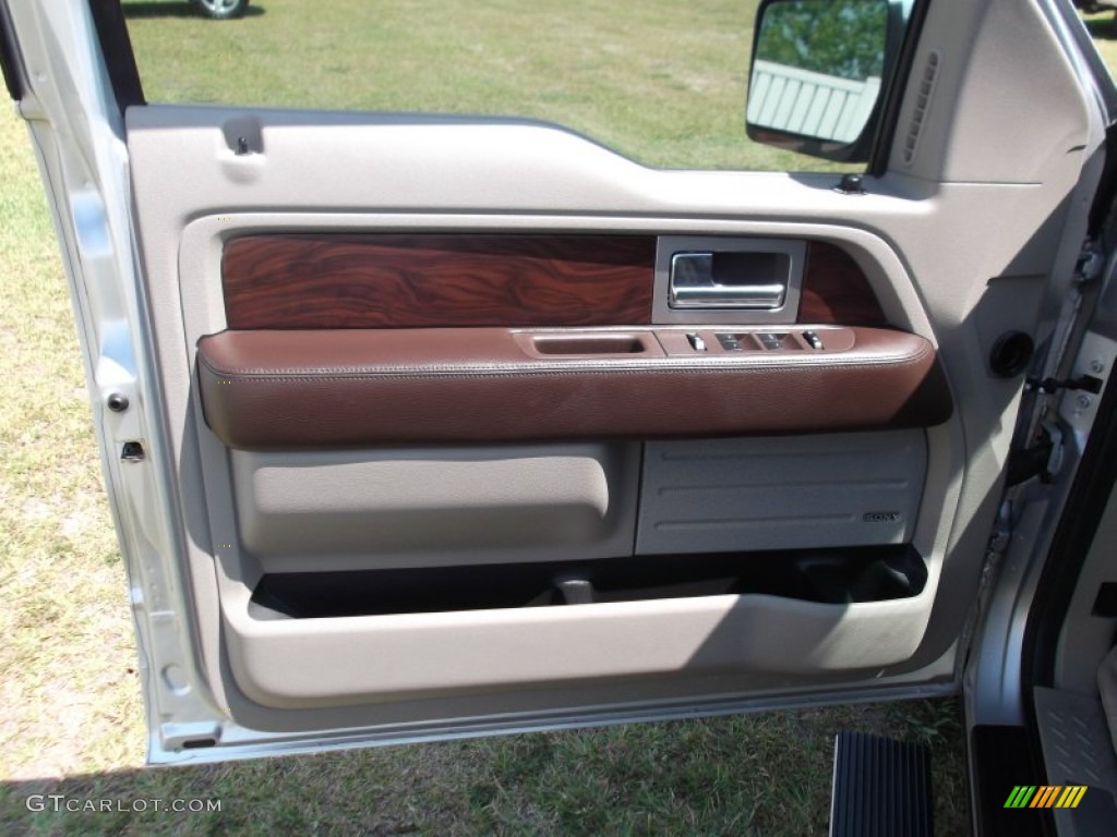 2010 F150 Platinum SuperCrew - Ingot Silver Metallic / Medium Stone Leather/Sienna Brown photo #14