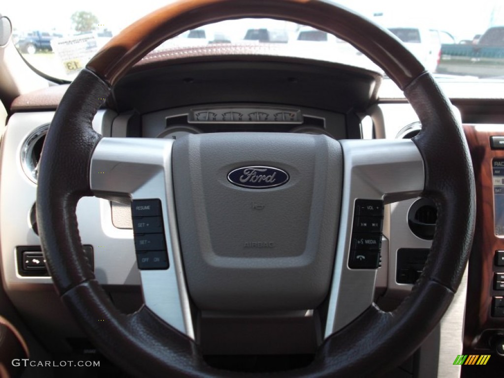 2010 F150 Platinum SuperCrew - Ingot Silver Metallic / Medium Stone Leather/Sienna Brown photo #15