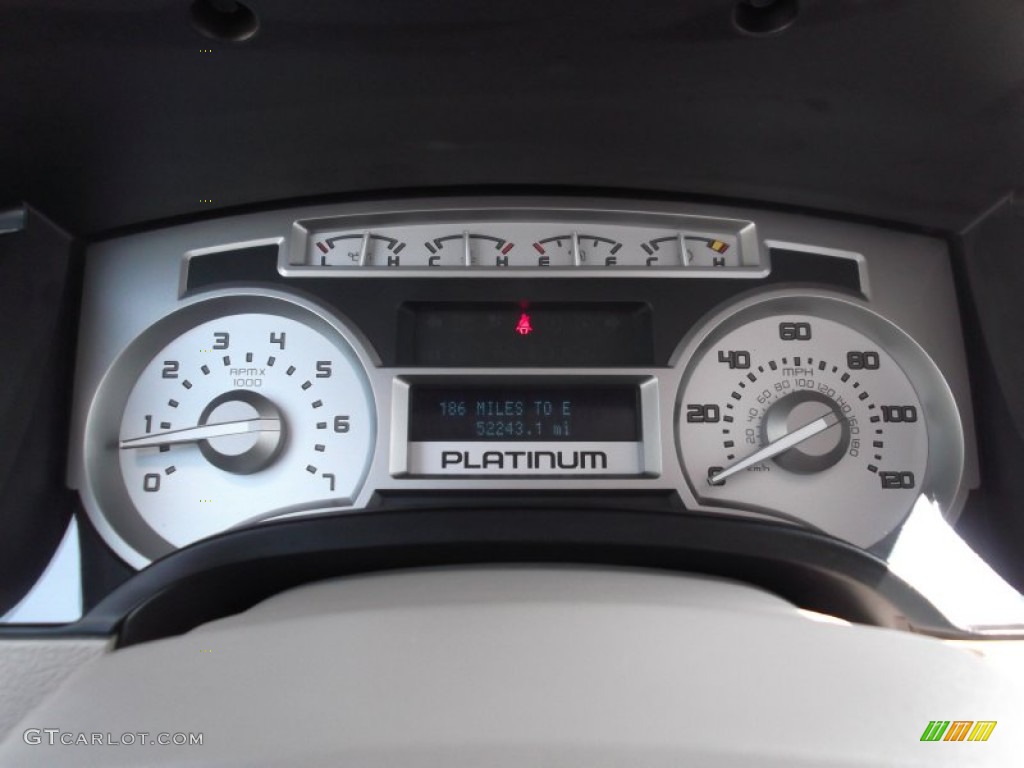2010 F150 Platinum SuperCrew - Ingot Silver Metallic / Medium Stone Leather/Sienna Brown photo #16