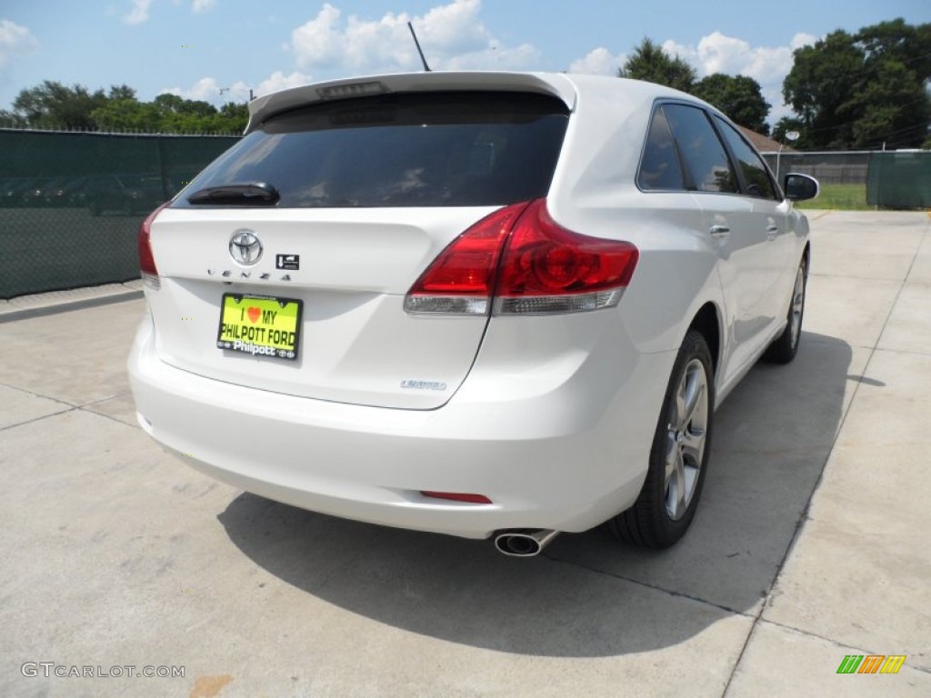 2012 Venza Limited - Blizzard White Pearl / Ivory photo #3