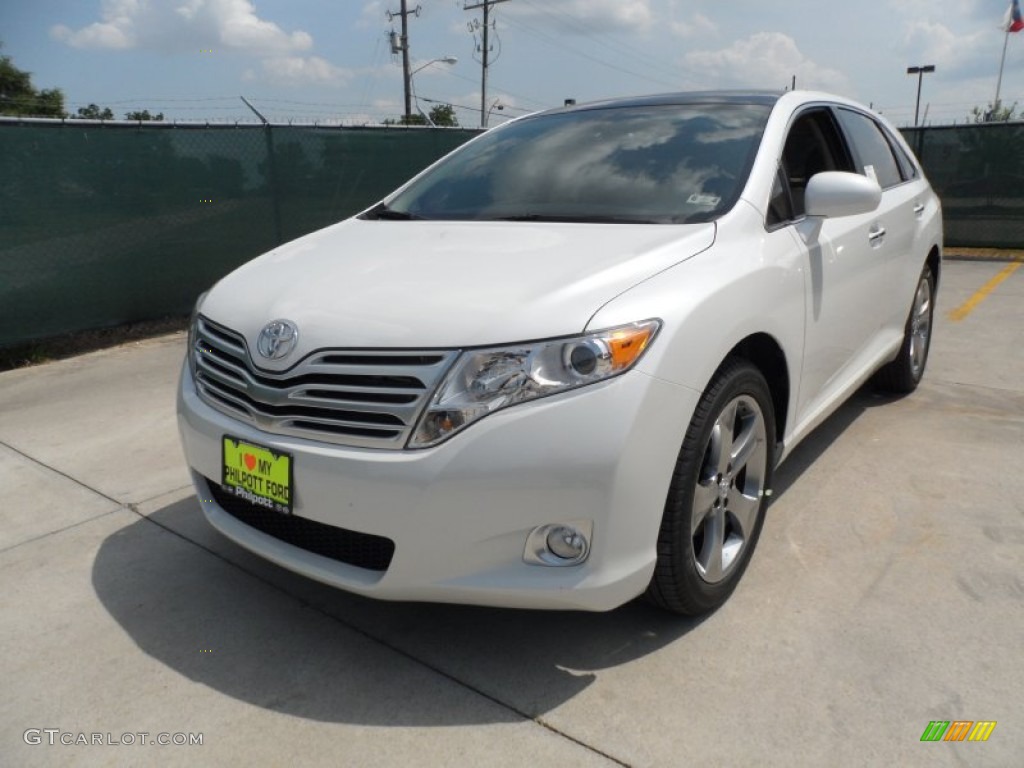 2012 Venza Limited - Blizzard White Pearl / Ivory photo #7