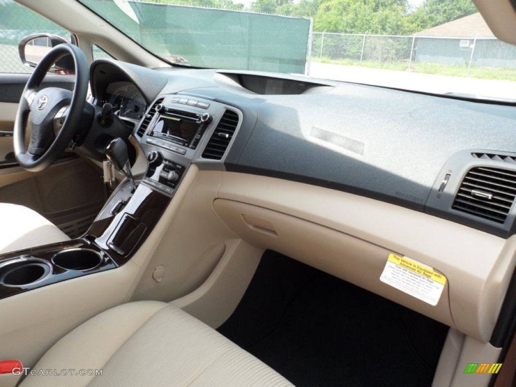 2012 Toyota Venza LE Ivory Dashboard Photo #66174455