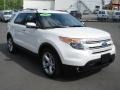 2011 White Platinum Tri-Coat Ford Explorer Limited 4WD  photo #1