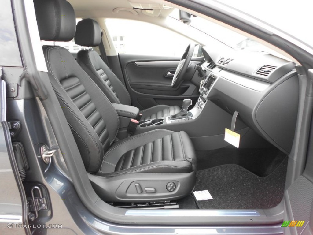 Black Interior 2013 Volkswagen CC Sport Plus Photo #66174722