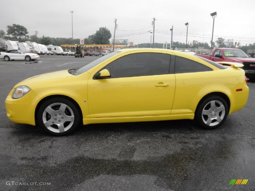 2008 Cobalt Sport Coupe - Rally Yellow / Ebony photo #4