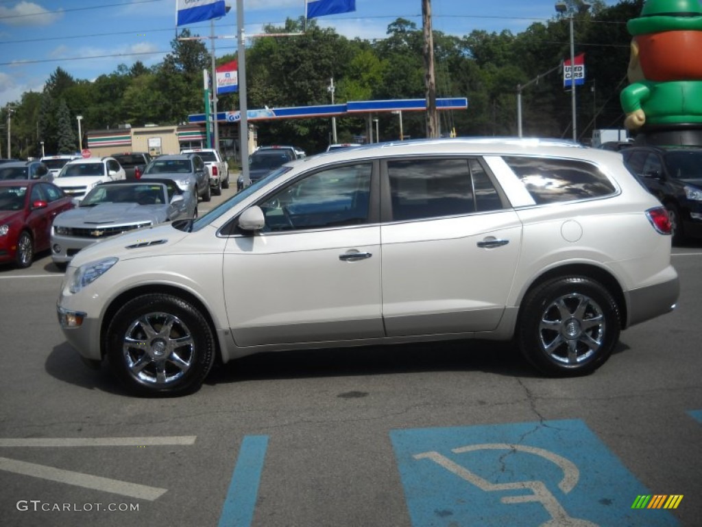 2008 Enclave CXL AWD - White Diamond Tri Coat / Ebony/Ebony photo #6