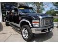 2008 Black Ford F250 Super Duty Lariat Crew Cab 4x4  photo #8