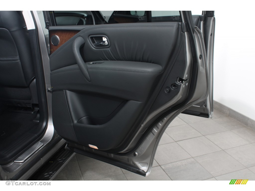 2011 Infiniti QX 56 4WD Graphite Door Panel Photo #66178010