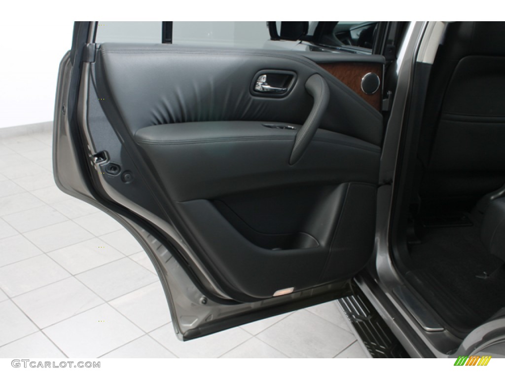 2011 Infiniti QX 56 4WD Graphite Door Panel Photo #66178022