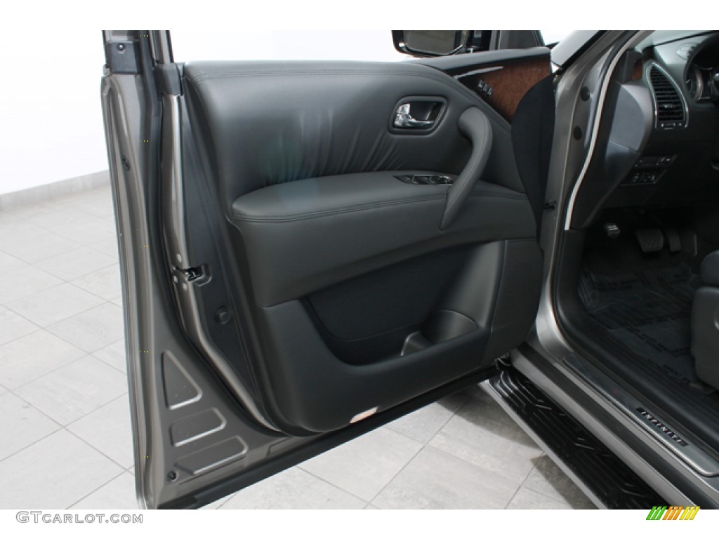 2011 Infiniti QX 56 4WD Graphite Door Panel Photo #66178031