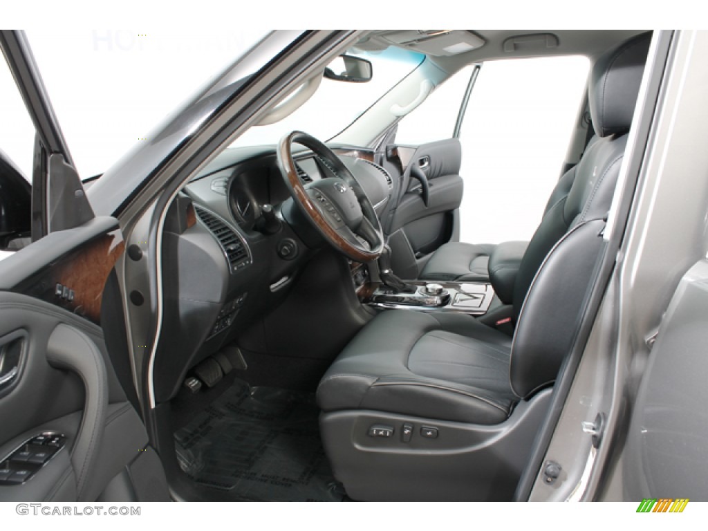Graphite Interior 2011 Infiniti QX 56 4WD Photo #66178052
