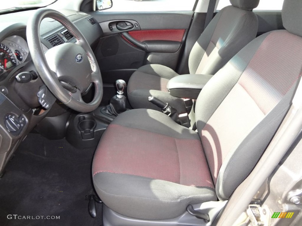 Charcoal Red Interior 2005 Ford Focus Zx4 St Sedan Photo