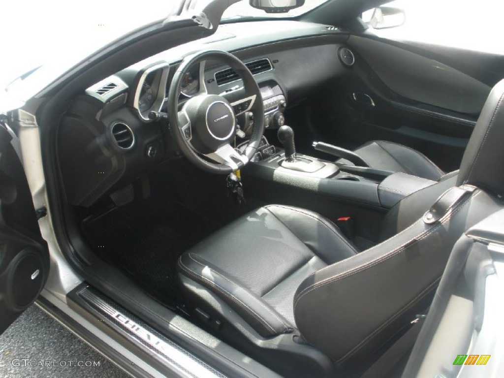 Black Interior 2011 Chevrolet Camaro SS Convertible Photo #66180014