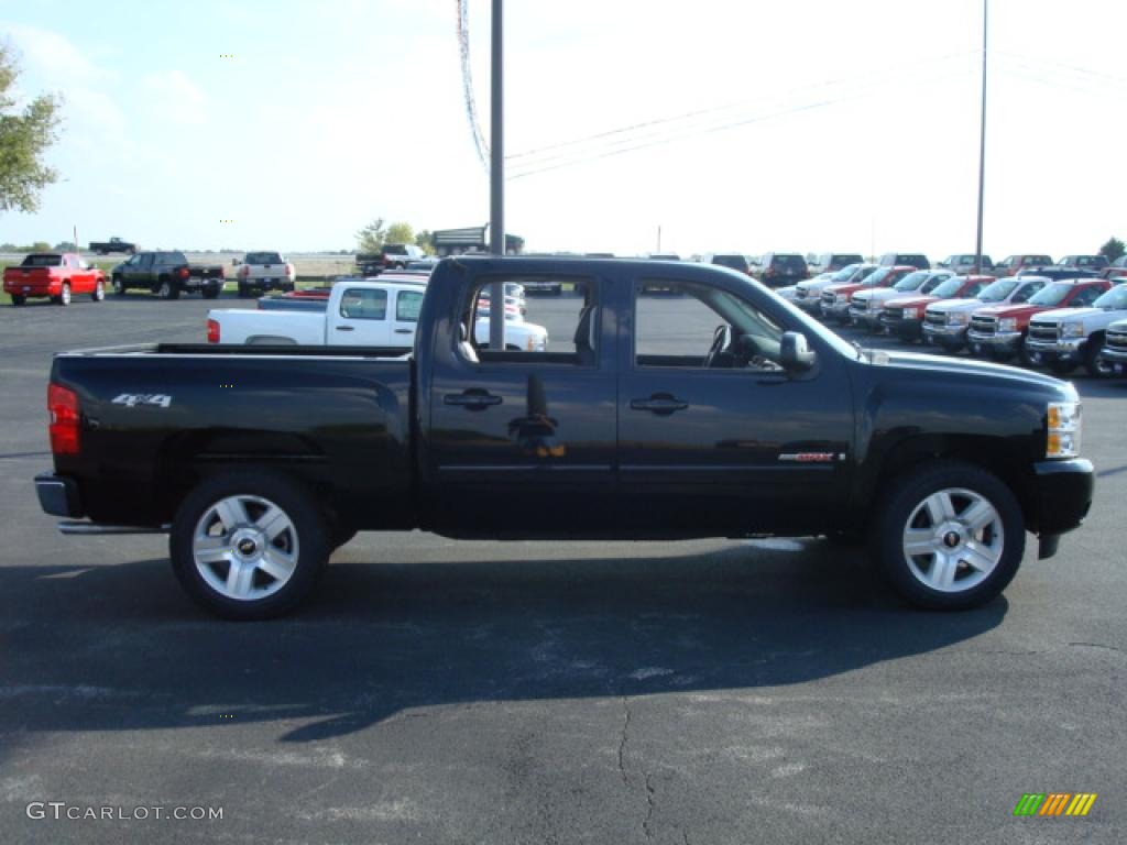 2008 Silverado 1500 LTZ Crew Cab 4x4 - Black / Ebony photo #6