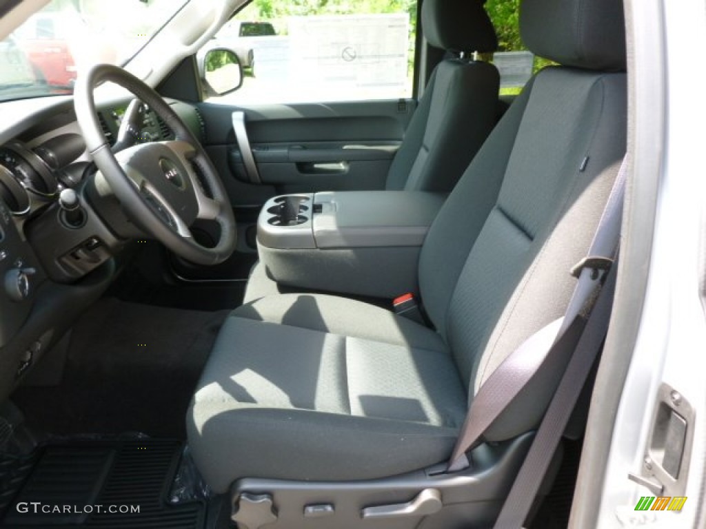 2012 Sierra 1500 SLE Extended Cab 4x4 - Quicksilver Metallic / Ebony photo #16