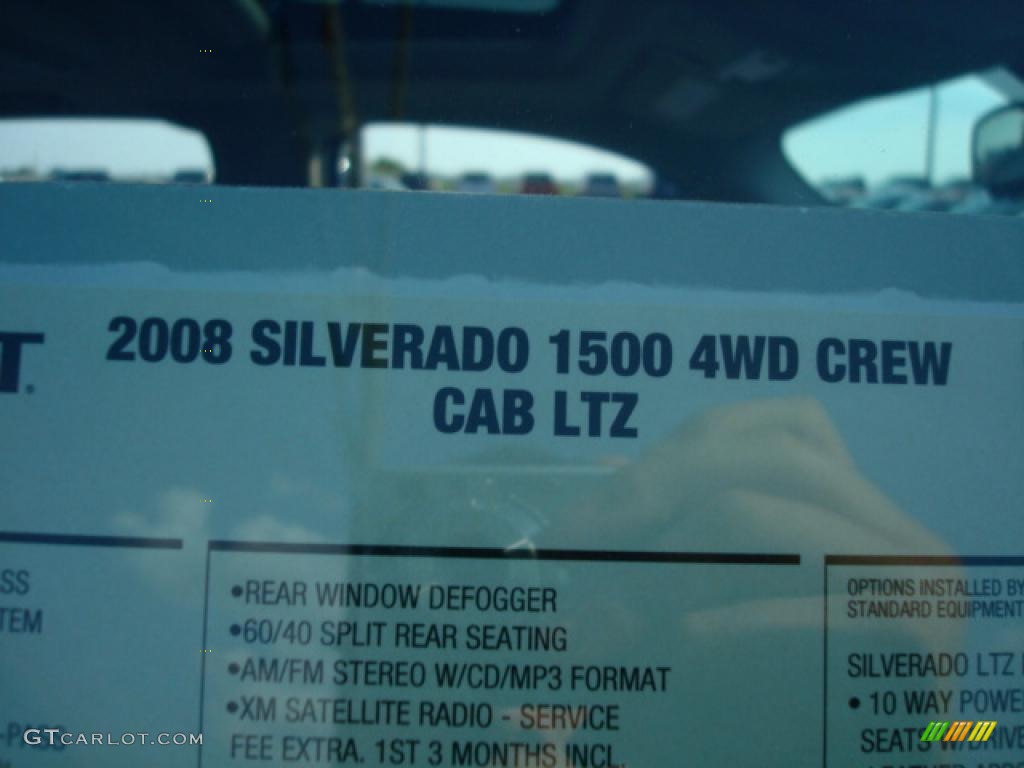 2008 Silverado 1500 LTZ Crew Cab 4x4 - Black / Ebony photo #43