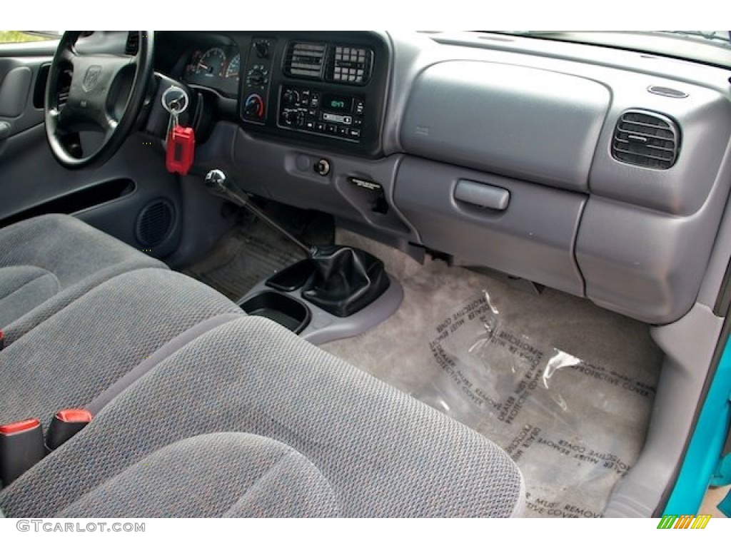 1997 Dodge Dakota Sport Regular Cab Mist Gray Dashboard Photo #66182783