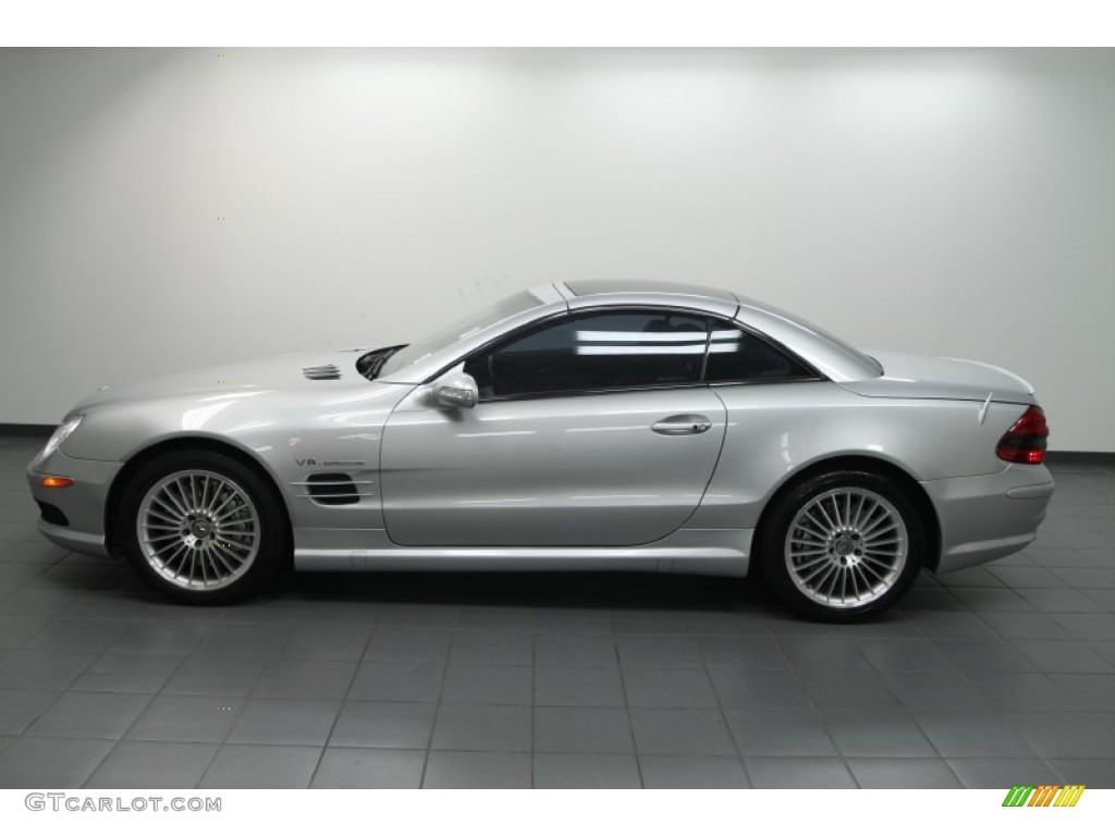 Brilliant Silver Metallic 2003 Mercedes-Benz SL 55 AMG Roadster Exterior Photo #66182903