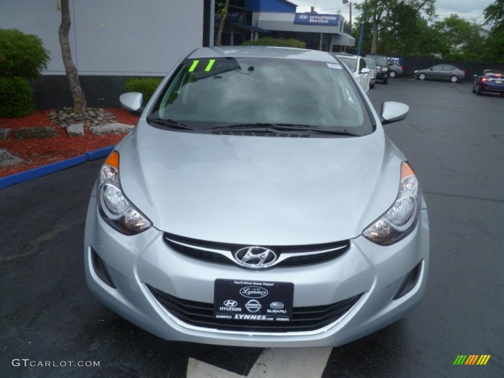 2011 Elantra GLS - Radiant Silver / Gray photo #2