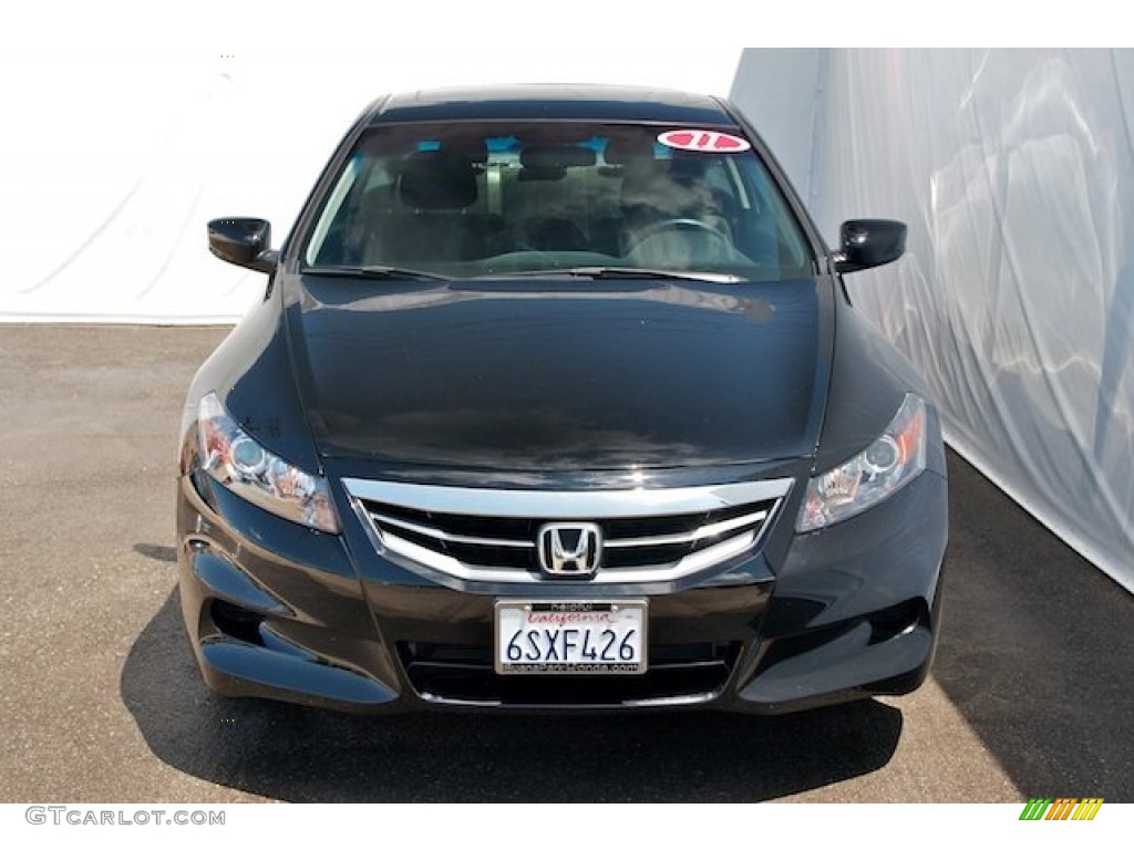 2011 Accord EX Coupe - Crystal Black Pearl / Black photo #7