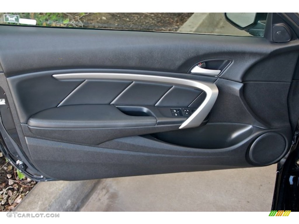 2011 Honda Accord EX Coupe Black Door Panel Photo #66184555