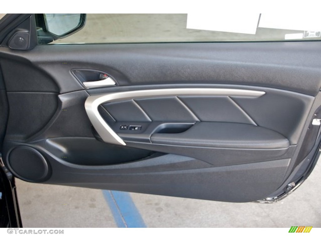 2011 Honda Accord EX Coupe Black Door Panel Photo #66184563