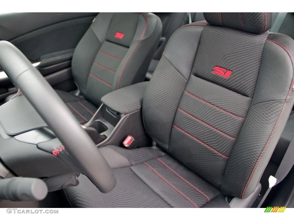 Black Interior 2012 Honda Civic Si Coupe Photo #66184742