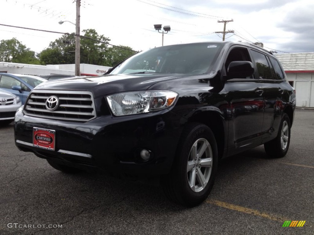 2010 Highlander SE 4WD - Black / Black photo #3