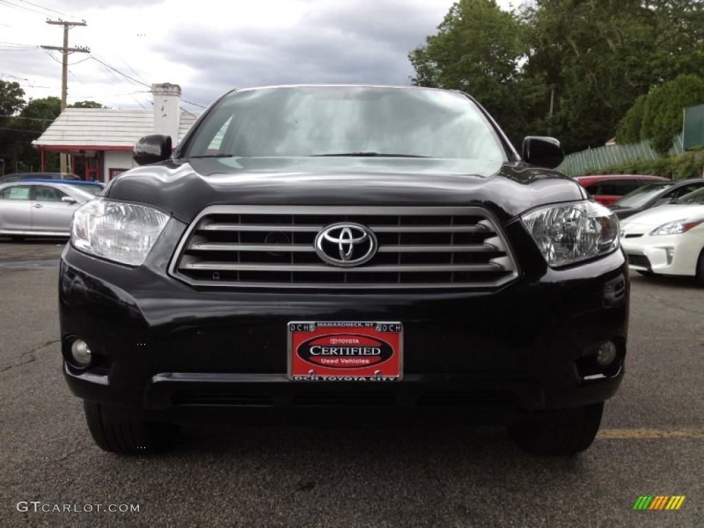 2010 Highlander SE 4WD - Black / Black photo #4