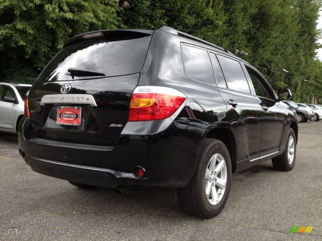 2010 Highlander SE 4WD - Black / Black photo #5