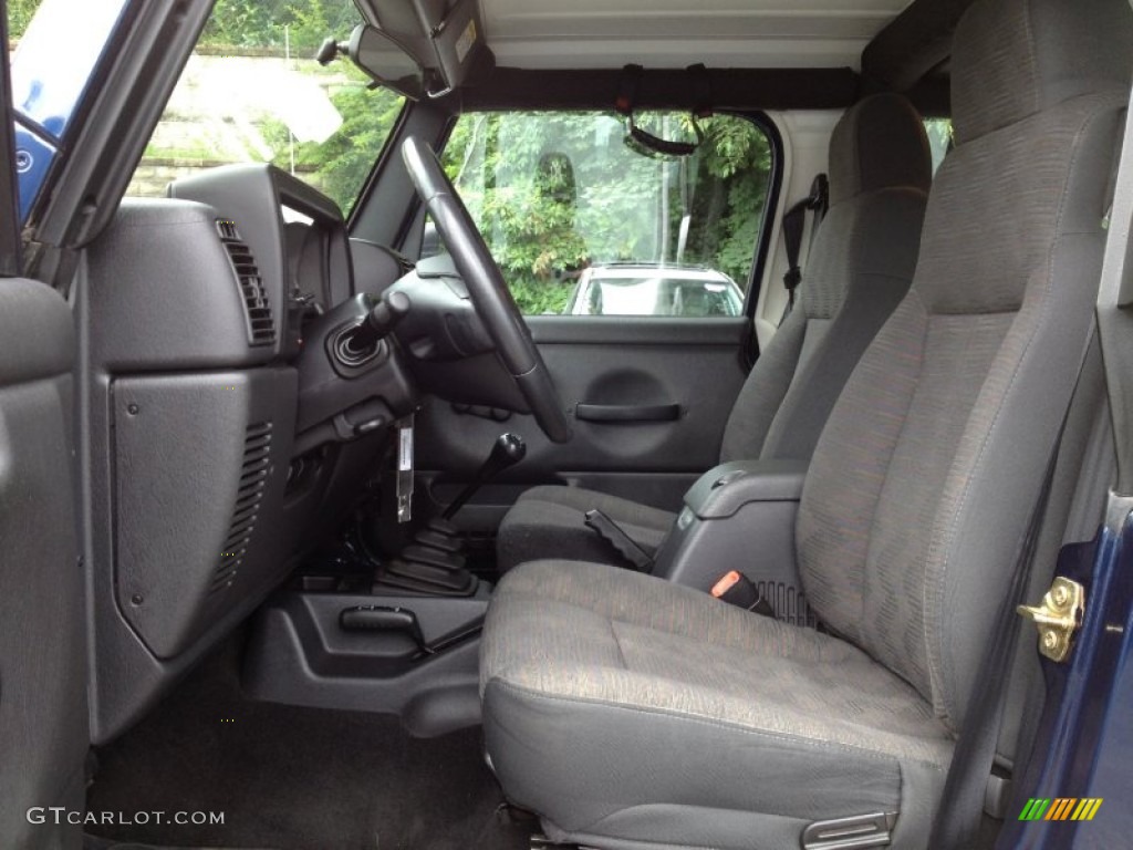 Dark Slate Gray Interior 2003 Jeep Wrangler Sport 4x4 Photo #66185942