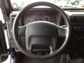 Dark Slate Gray 2003 Jeep Wrangler Sport 4x4 Steering Wheel