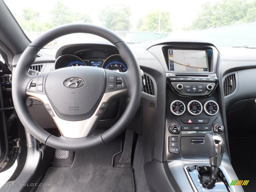 2013 Hyundai Genesis Coupe 2.0T Black Cloth Dashboard Photo #66186569