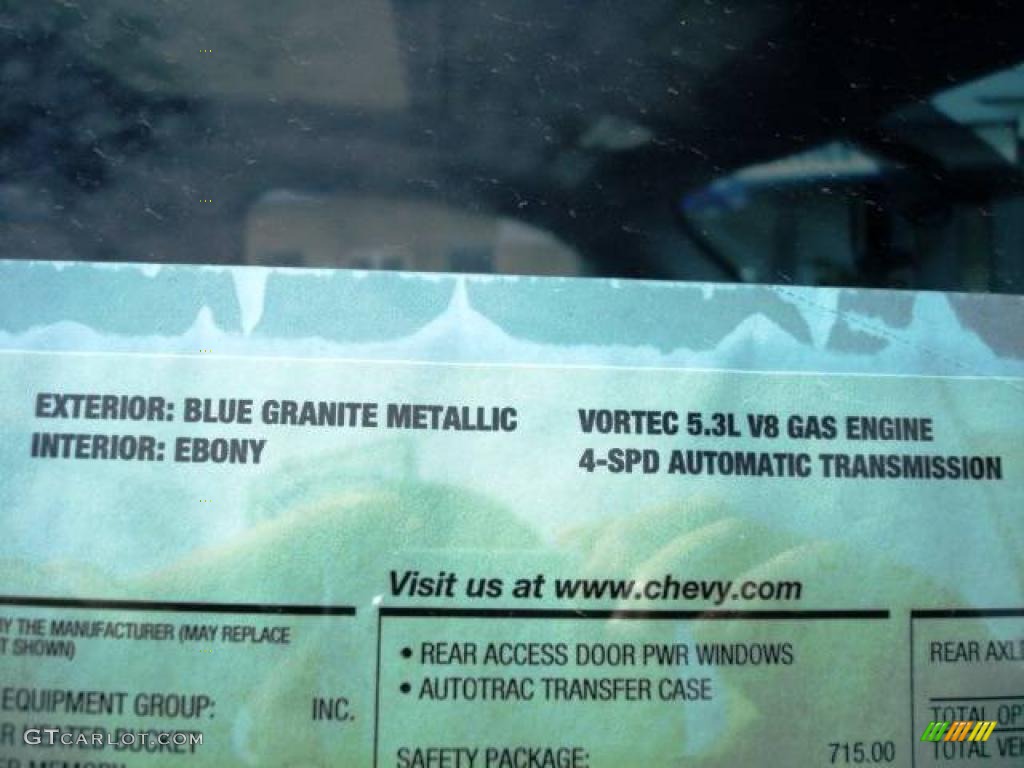 2008 Silverado 1500 LTZ Extended Cab 4x4 - Blue Granite Metallic / Ebony photo #43